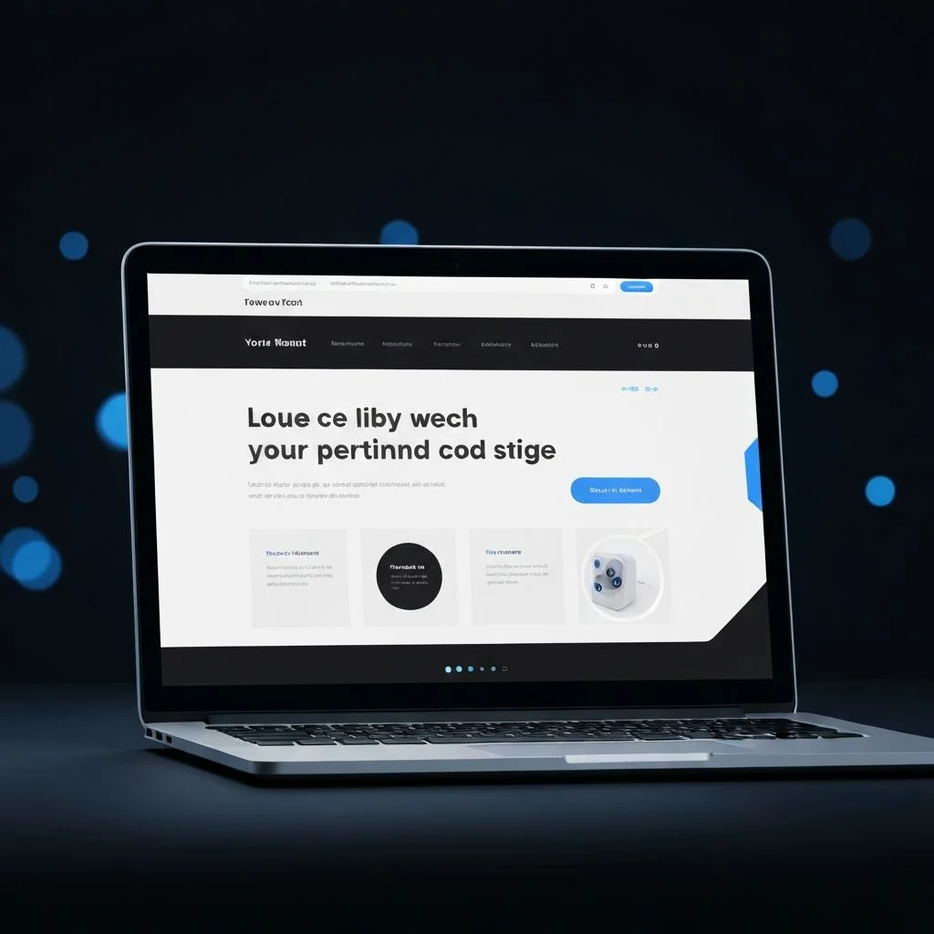 Maqueta de diseño de landing page profesional